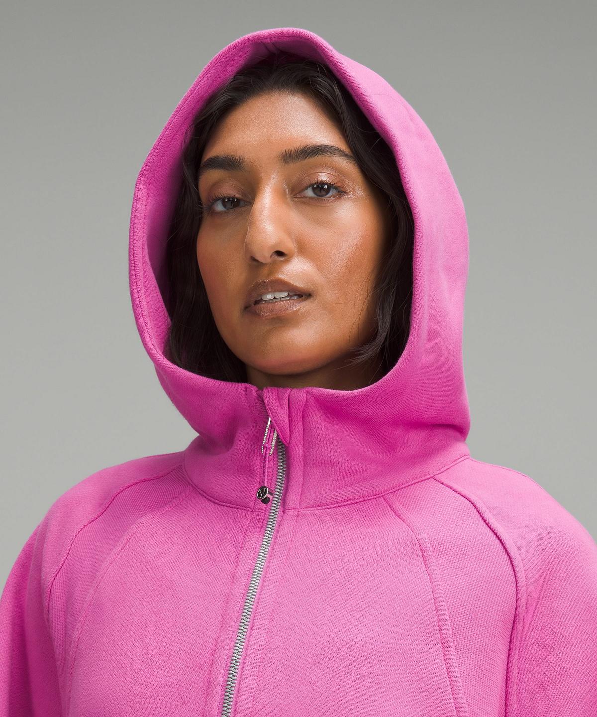 Pink Lululemon Scuba Oversized Half-Zip Women Hoodies & Sweatshirts | NZ_LuLu84948