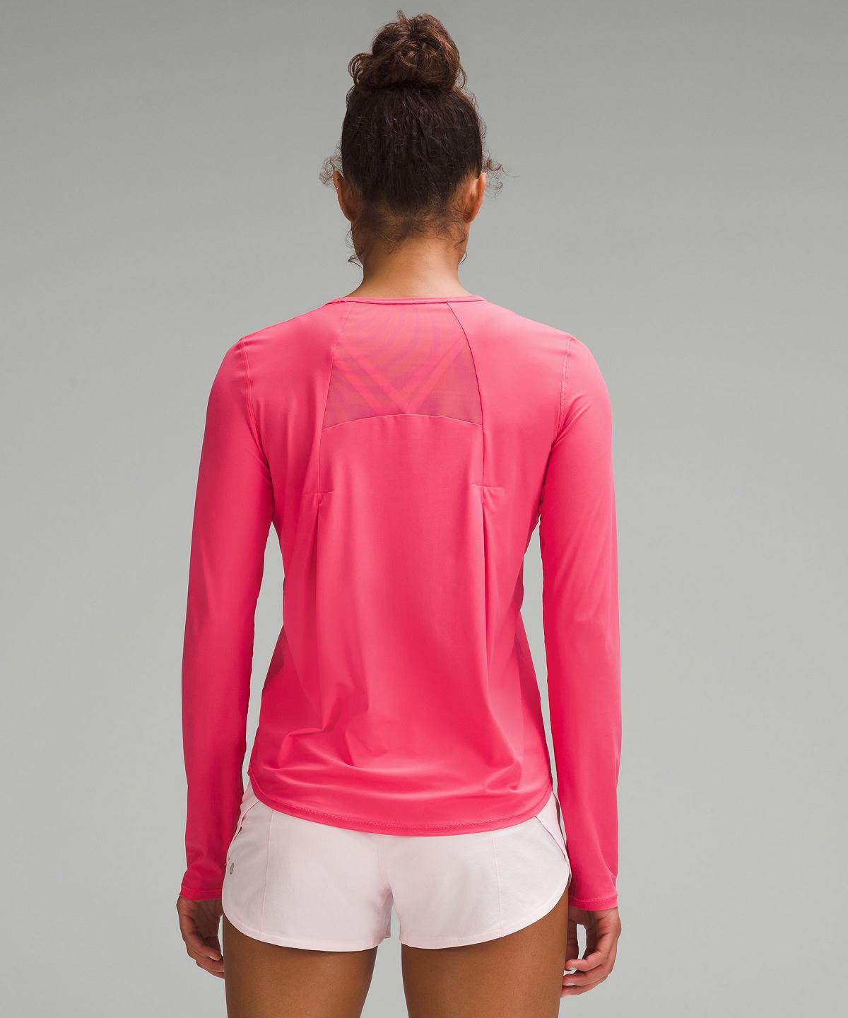 Pink Lululemon Sculpt Long-Sleeve Women Shirts | NZ_LuLu22098