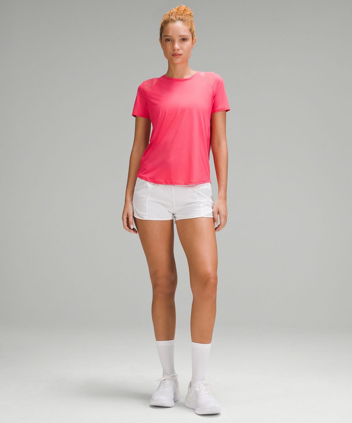 Pink Lululemon Sculpt Short-Sleeve Women Shirts | NZ_LuLu74194