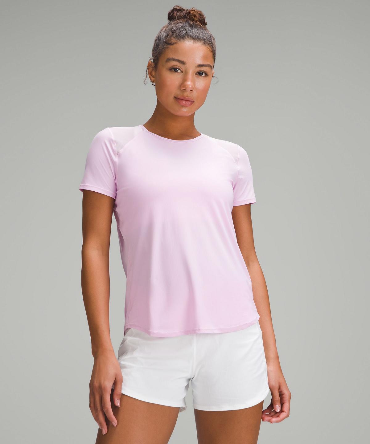 Pink Lululemon Sculpt Short-Sleeve Women T Shirts | NZ_LuLu65840