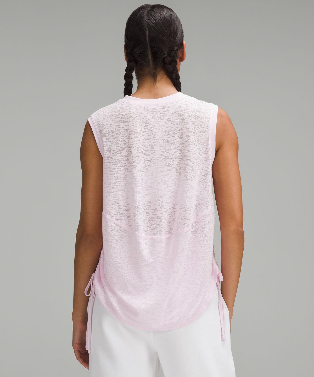 Pink Lululemon Side-Cinch Women Tank Top | NZ_LuLu62346