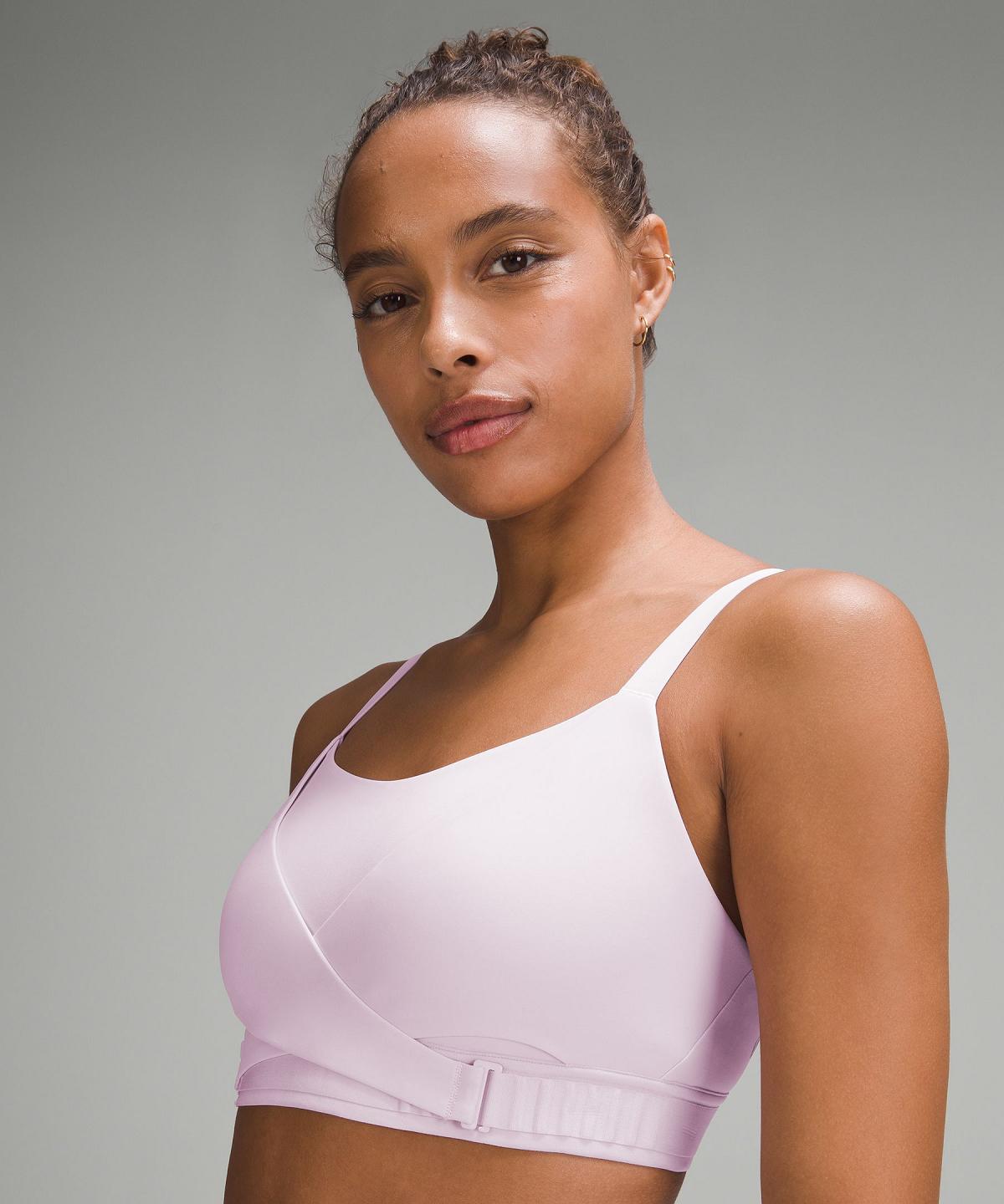 Pink Lululemon Super-Soft Adjustable Recovery Women Sports Bra | NZ_LuLu14854