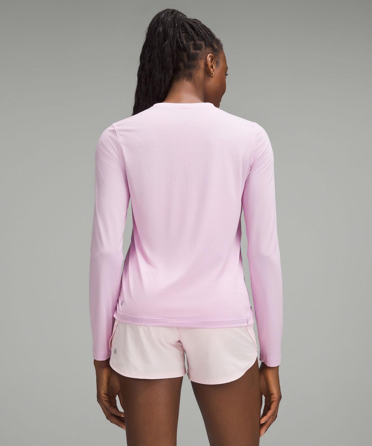 Pink Lululemon Ultralight Hip-Length Long-Sleeve Women Shirts | NZ_LuLu49592