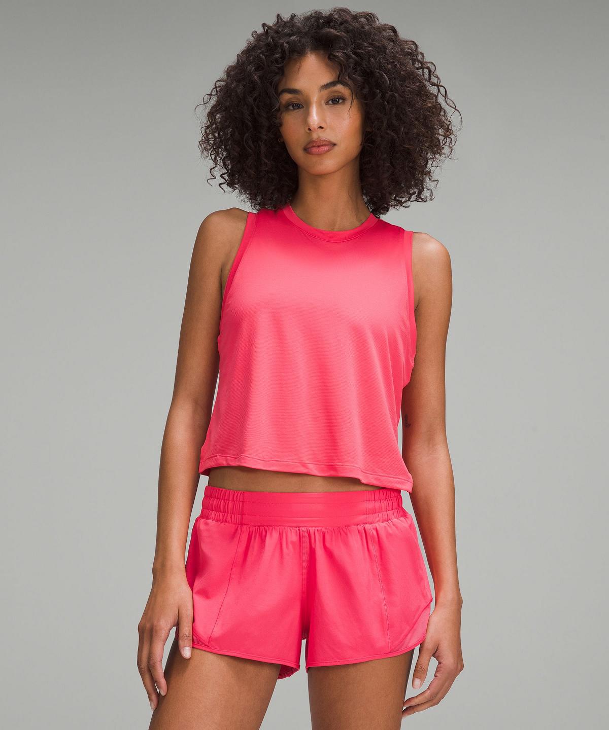 Pink Lululemon Ultralight Waist-Length Women Shirts | NZ_LuLu83266