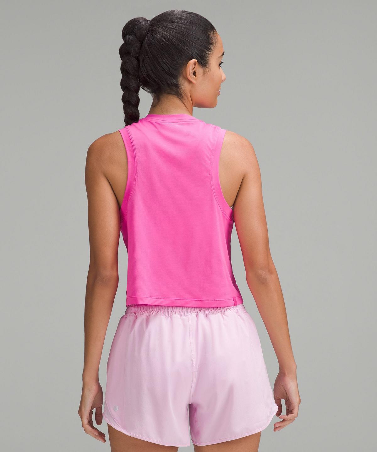 Pink Lululemon Ultralight Waist-Length Women Shirts | NZ_LuLu48151