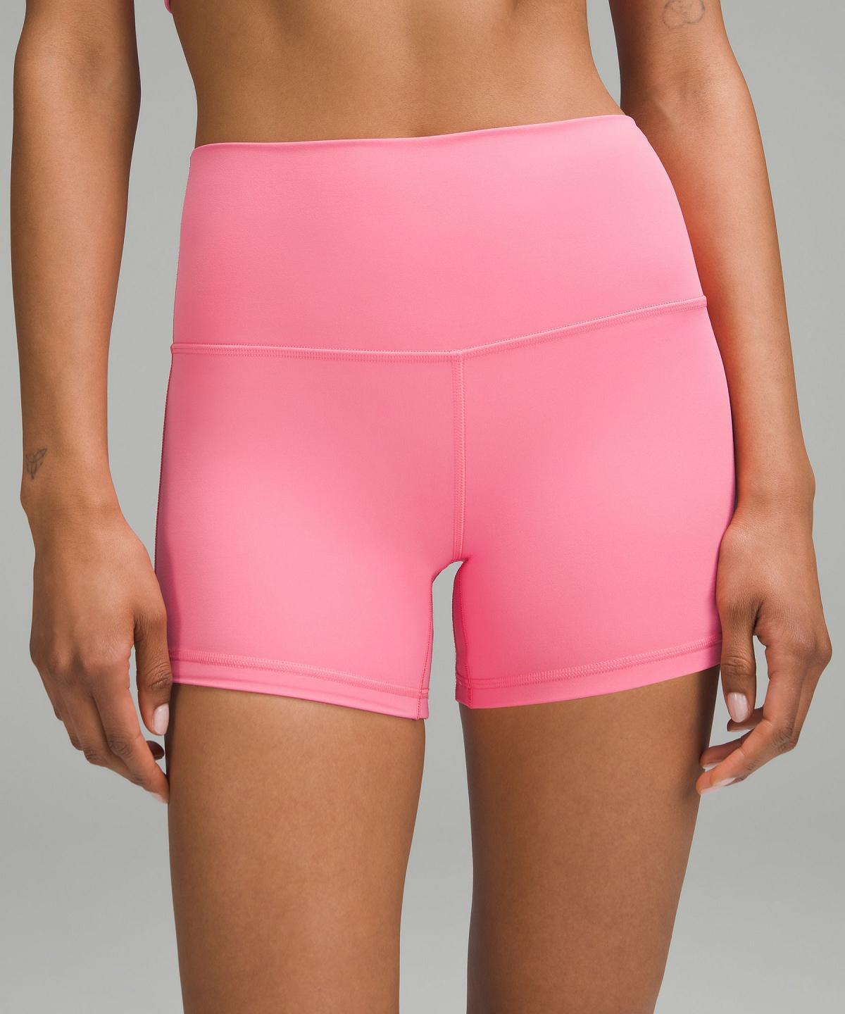 Pink Lululemon lululemon Align™ High-Rise 4" Women Shorts | NZ_LuLu16705