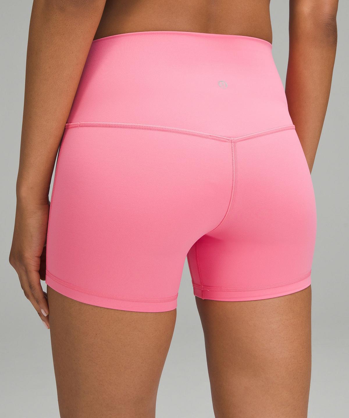 Pink Lululemon lululemon Align™ High-Rise 4" Women Shorts | NZ_LuLu16705