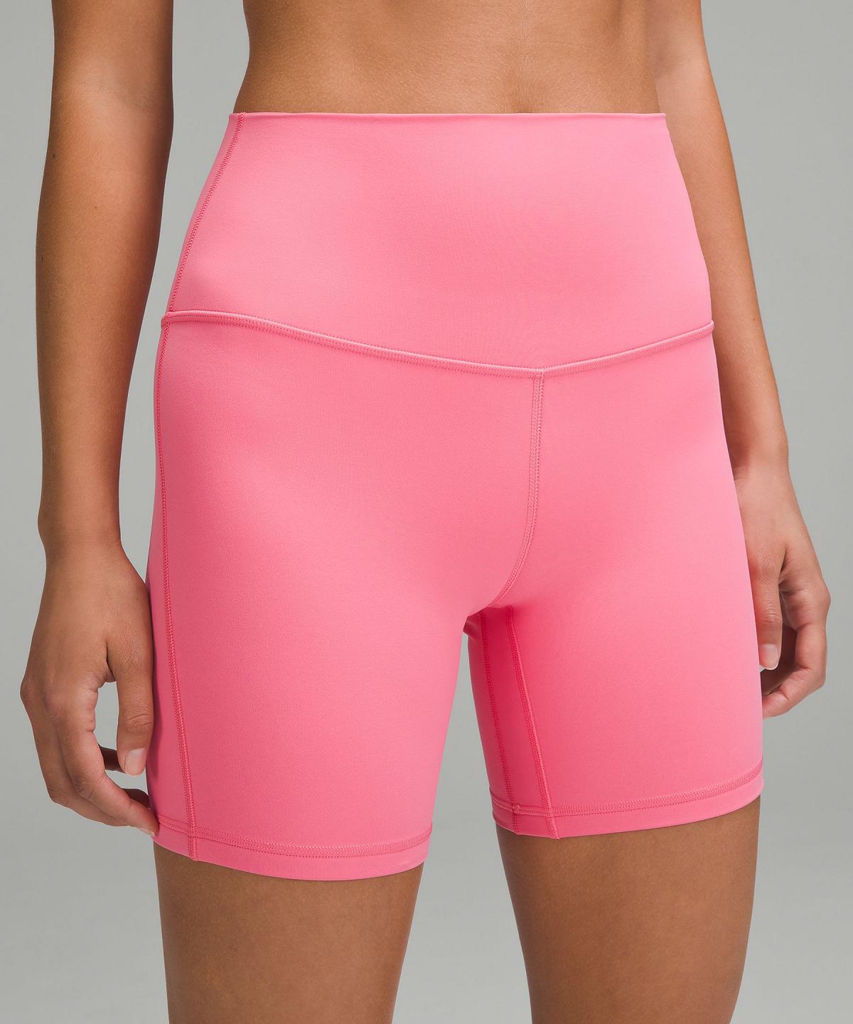 Pink Lululemon lululemon Align™ High-Rise 6" Women Shorts | NZ_LuLu46252