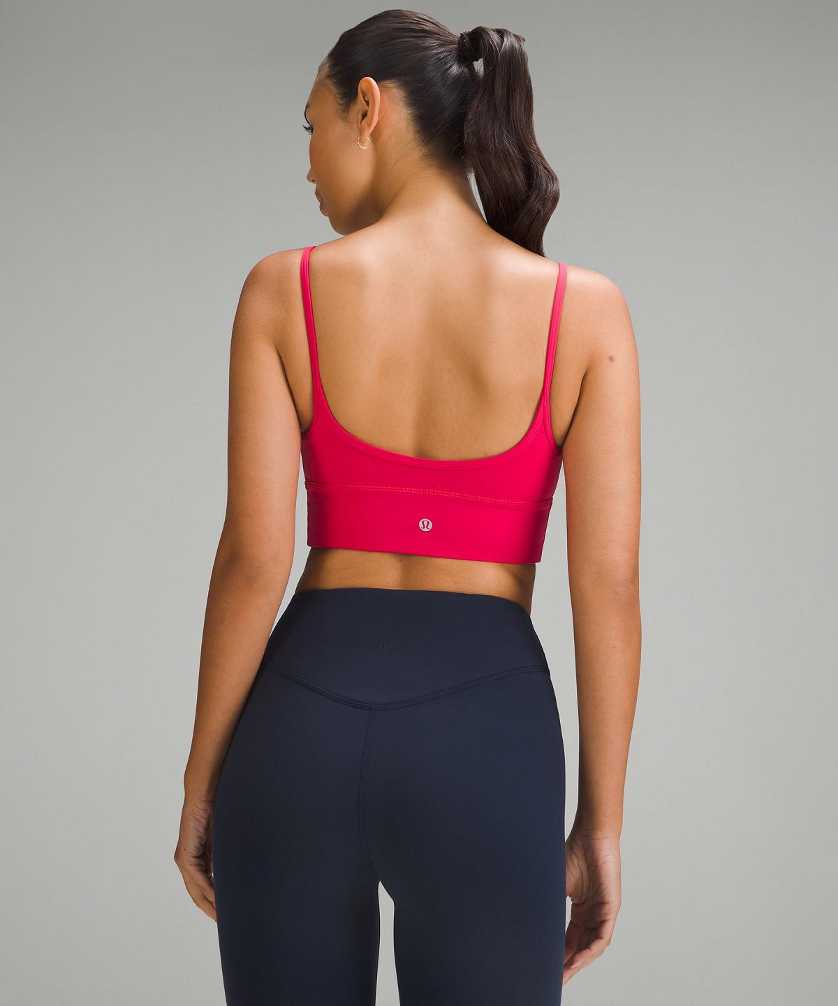 Pink White Lululemon Align™ Sweetheart Women Sports Bra | NZ_LuLu88621