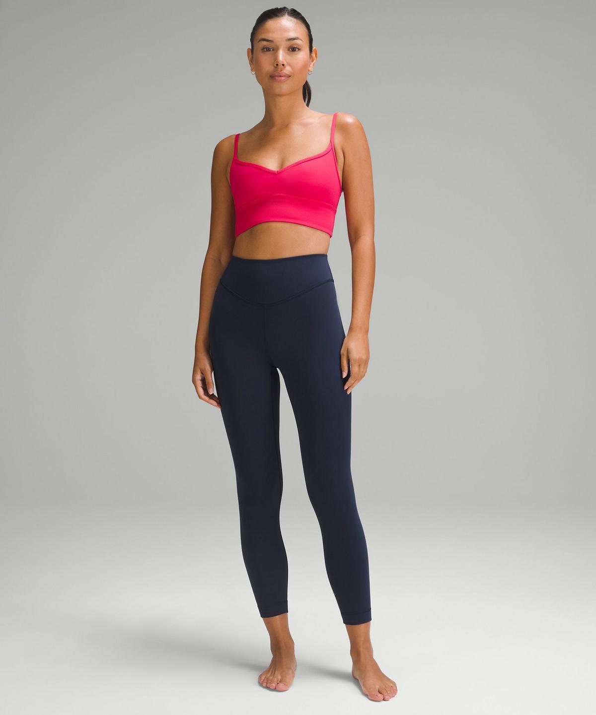 Pink White Lululemon Align™ Sweetheart Women Sports Bra | NZ_LuLu88621