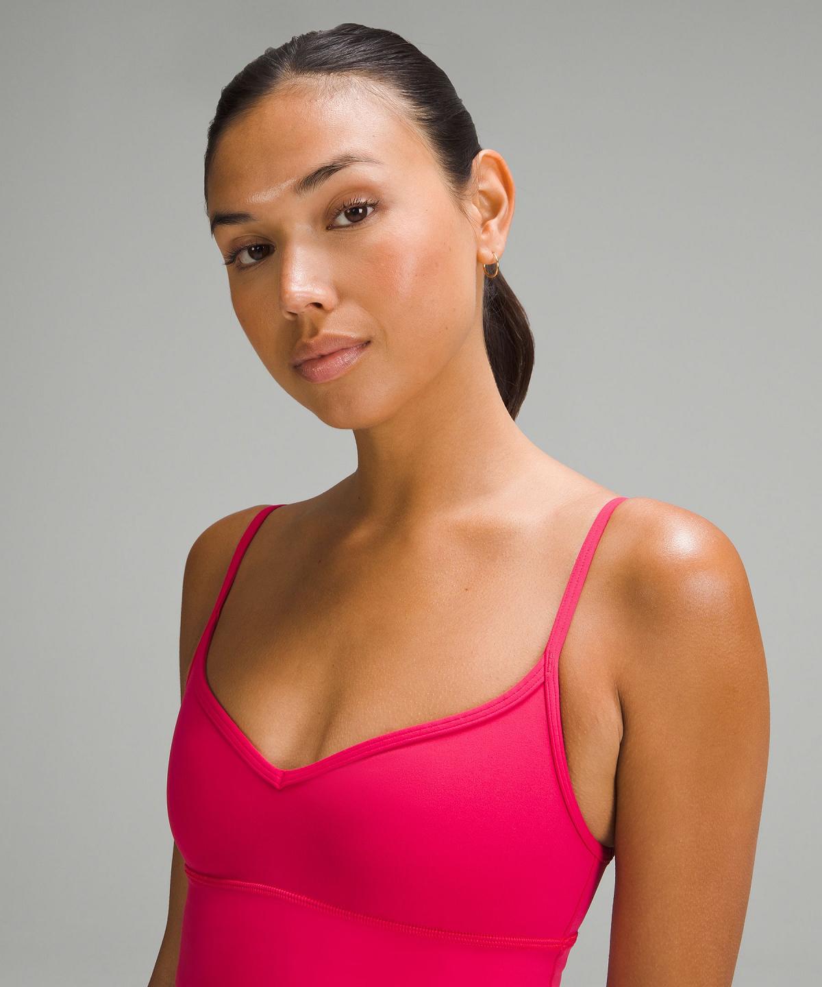 Pink White Lululemon Align™ Sweetheart Women Sports Bra | NZ_LuLu88621