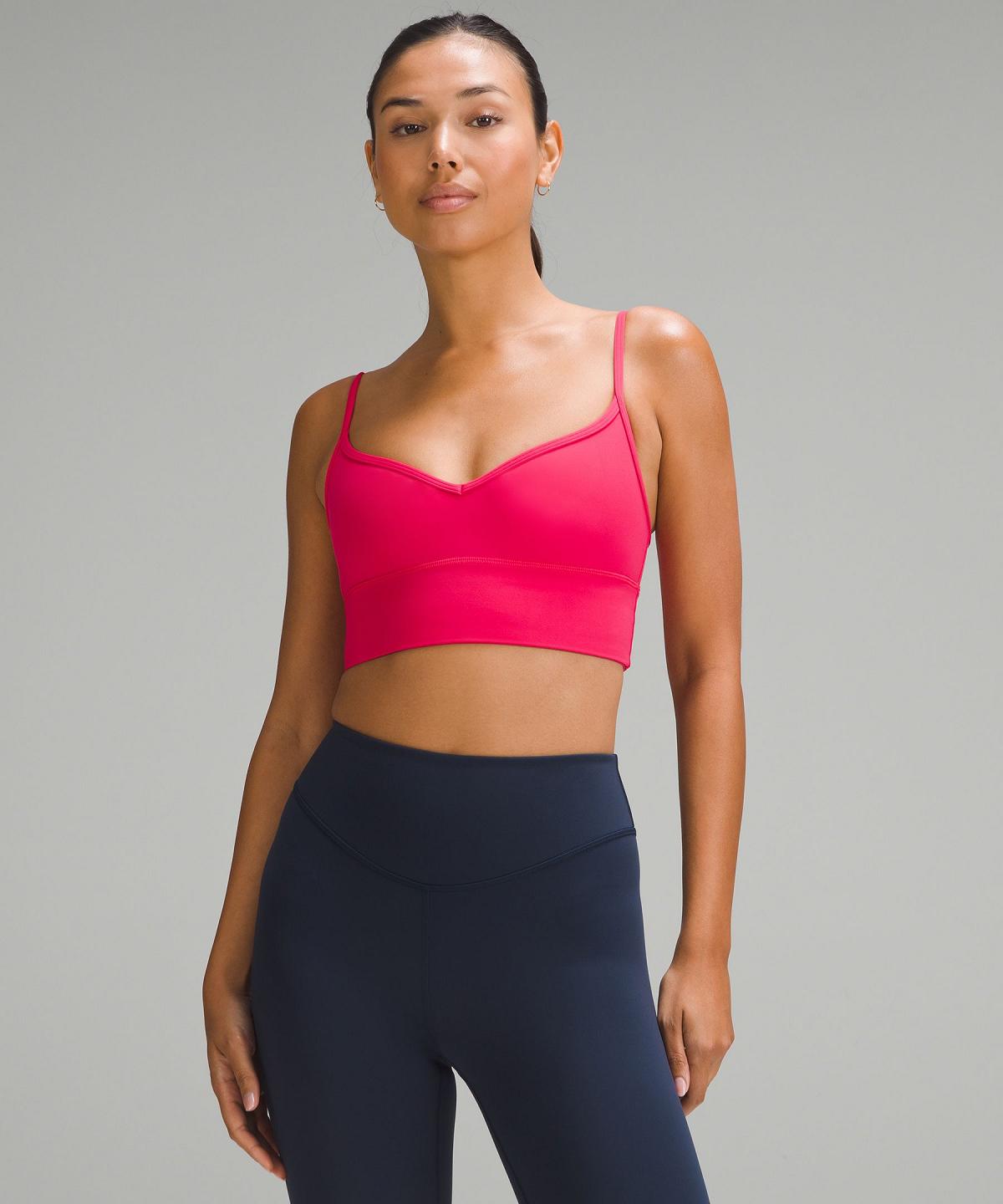 Pink White Lululemon Align™ Sweetheart Women Sports Bra | NZ_LuLu88621