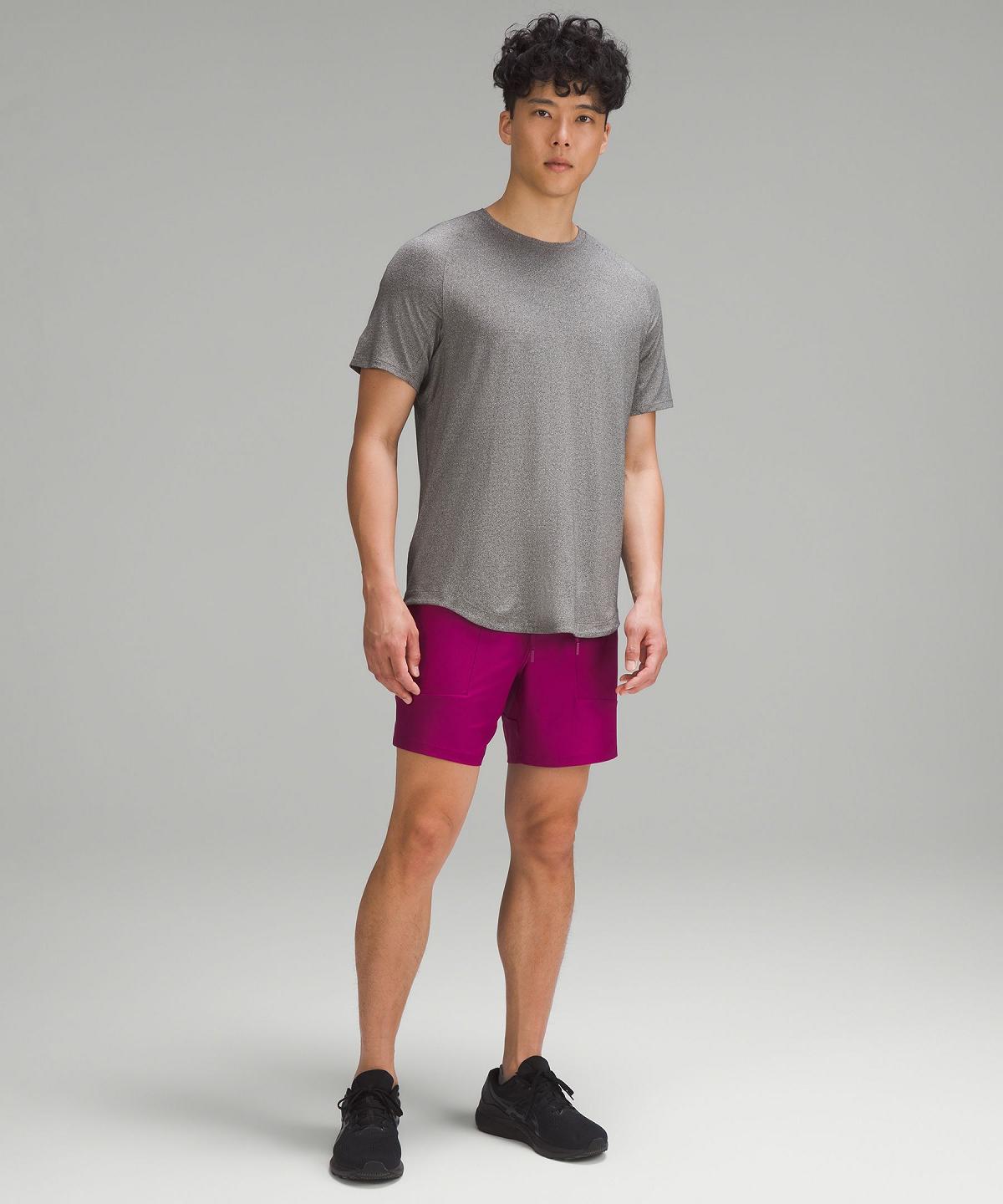 Purple Lululemon License to Train Linerless 7" Men Shorts | NZ_LuLu34993