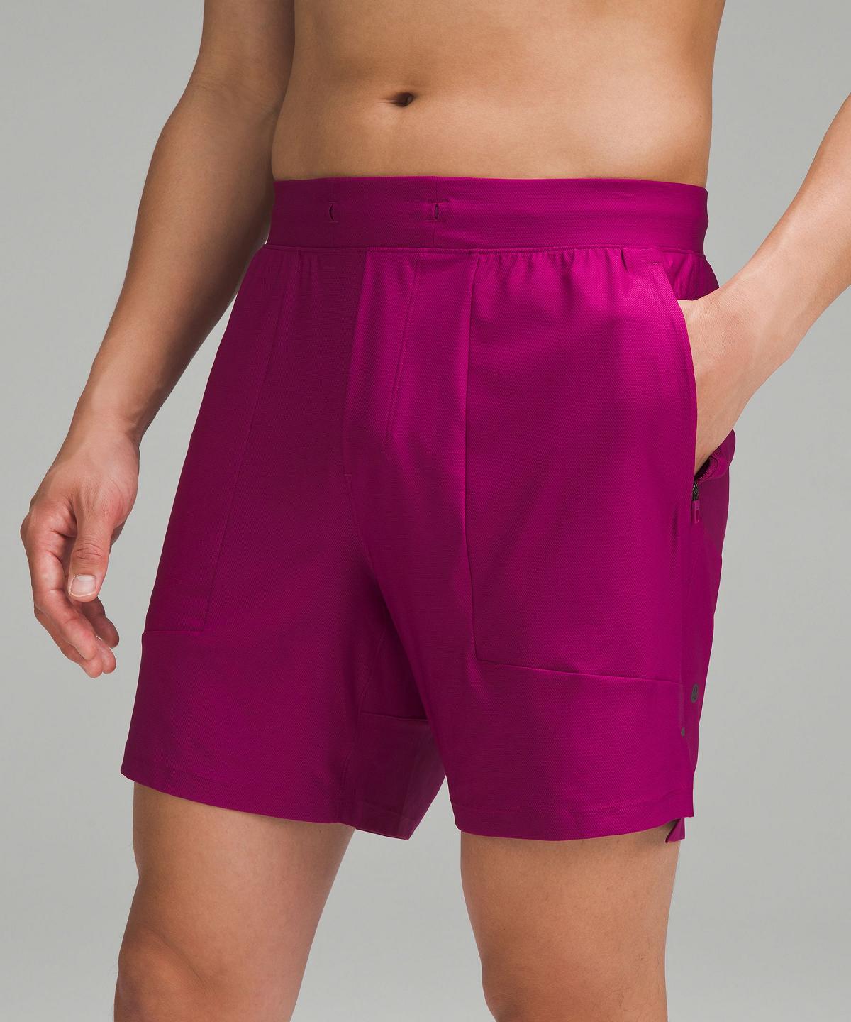 Purple Lululemon License to Train Linerless 7" Men Shorts | NZ_LuLu34993