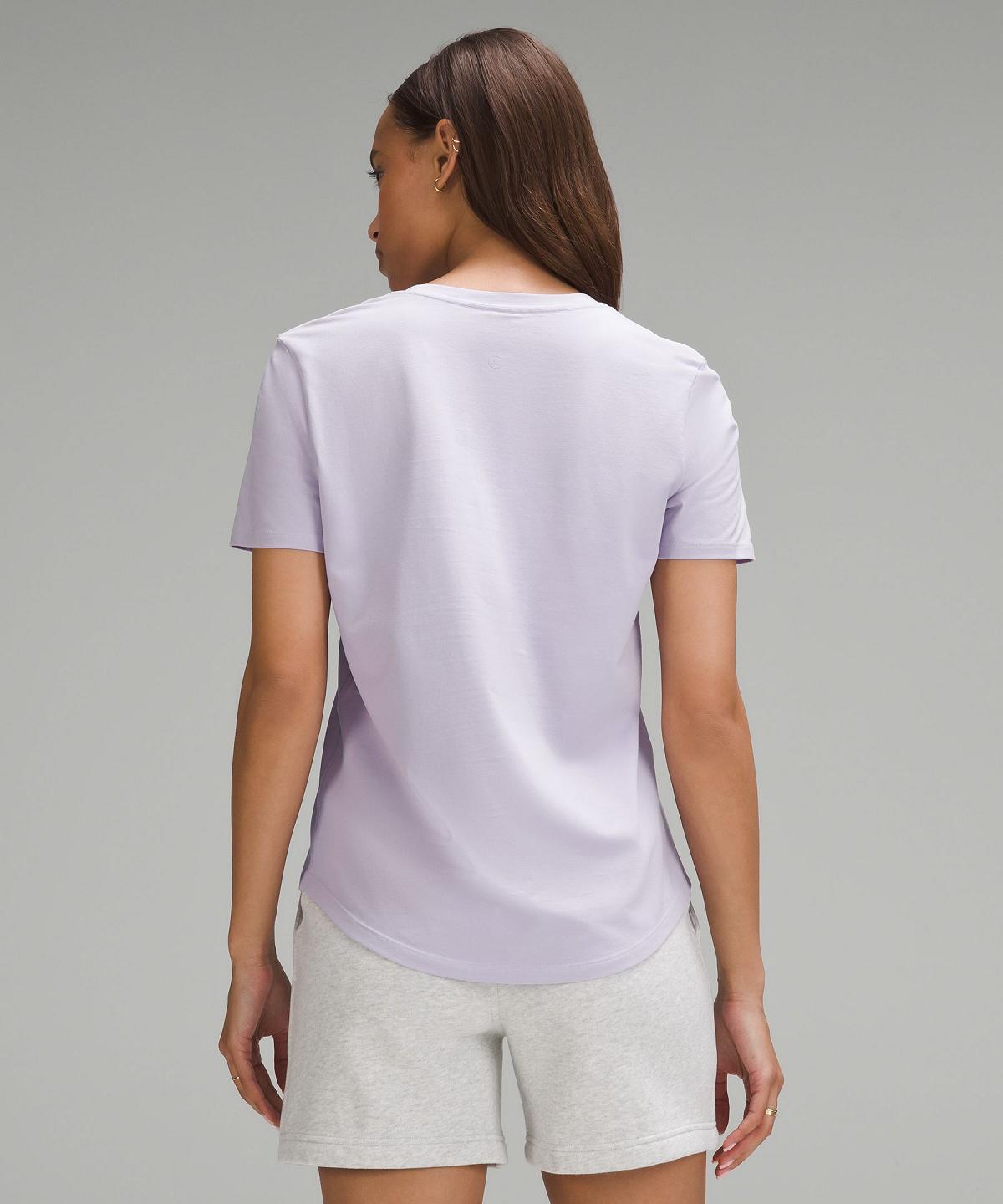 Purple Lululemon Love V-Neck T-Shirt Women Shirts | NZ_LuLu94917