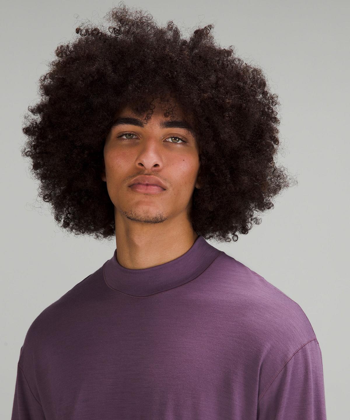 Purple Lululemon Merino Wool-Blend Men Long Sleeve Shirts | NZ_LuLu26071