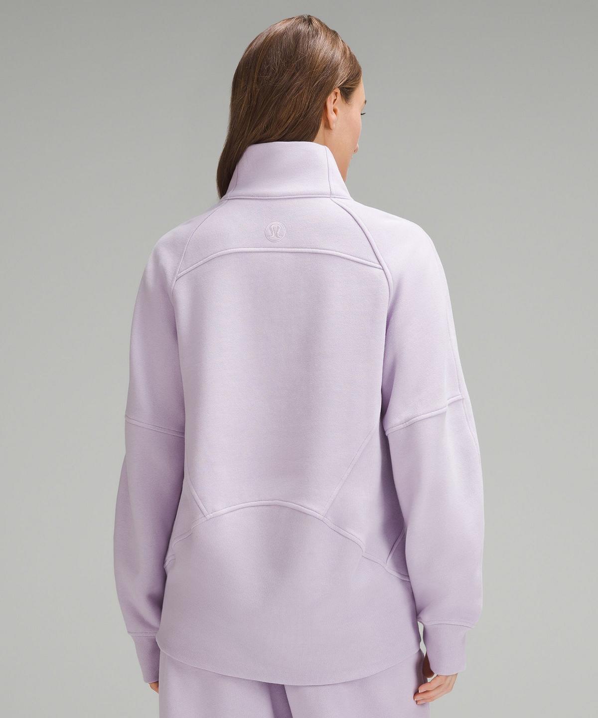 Purple Lululemon Scuba Oversized Funnel-Neck Half Zip Women Hoodies & Sweatshirts | NZ_LuLu65709