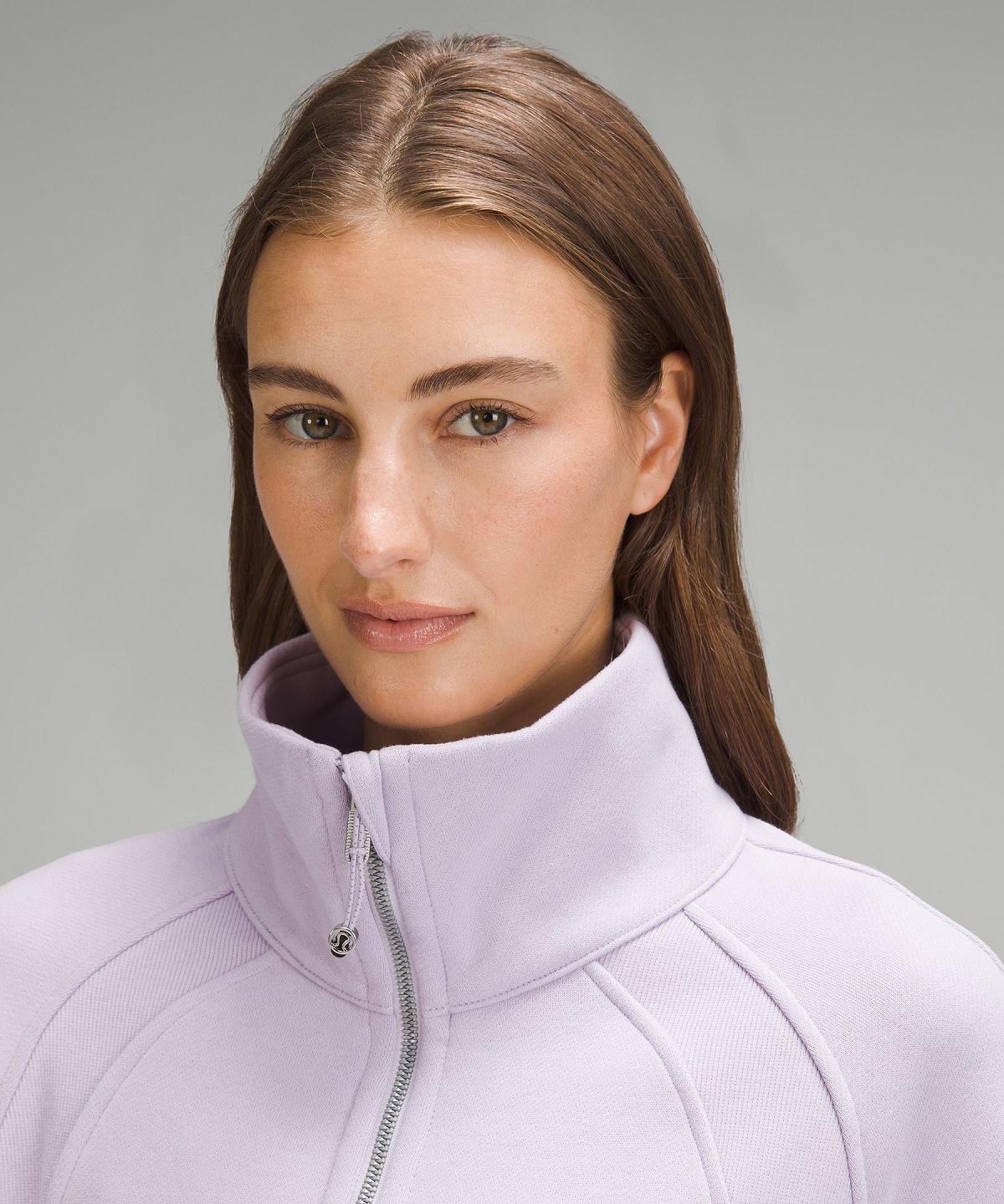 Purple Lululemon Scuba Oversized Funnel-Neck Half Zip Women Hoodies & Sweatshirts | NZ_LuLu65709