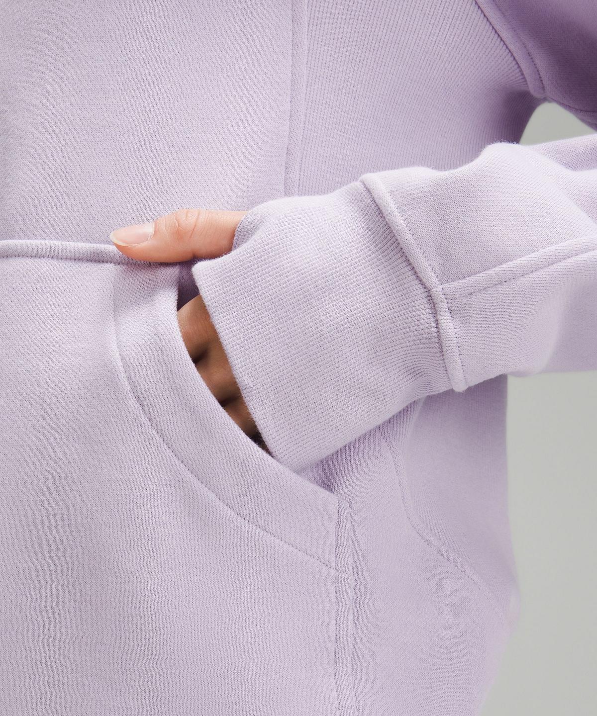 Purple Lululemon Scuba Oversized Funnel-Neck Half Zip Women Hoodies & Sweatshirts | NZ_LuLu65709