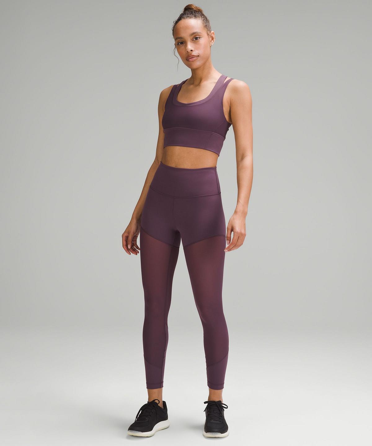 Purple Lululemon Wunder Train Mesh Racerback Women Tank Top | NZ_LuLu17468