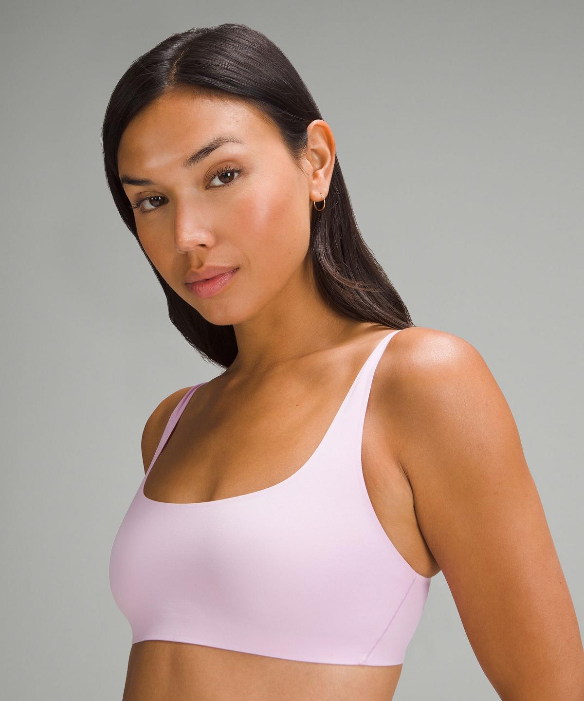 Purple Lululemon Wundermost Ultra-Soft Nulu Scoop-Necklette Women Sports Bra | NZ_LuLu18637