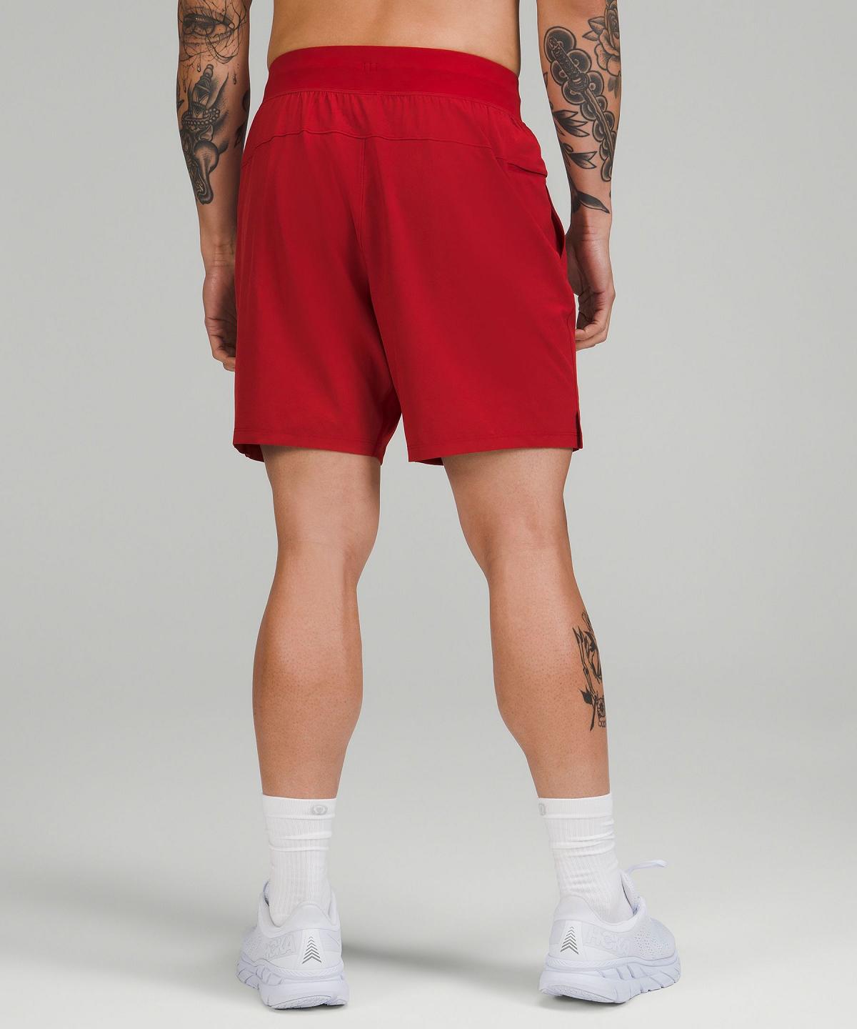 Red Lululemon T.H.E. Linerless 7" Men Shorts | NZ_LuLu20283