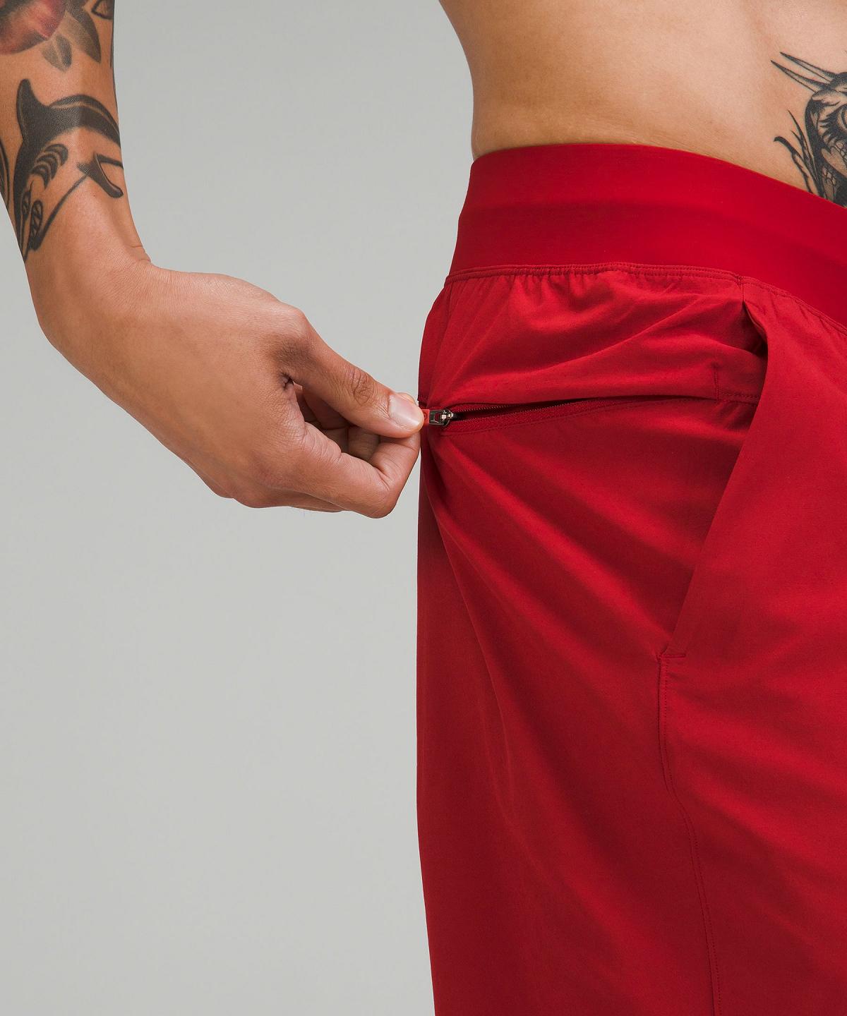 Red Lululemon T.H.E. Linerless 7" Men Shorts | NZ_LuLu20283