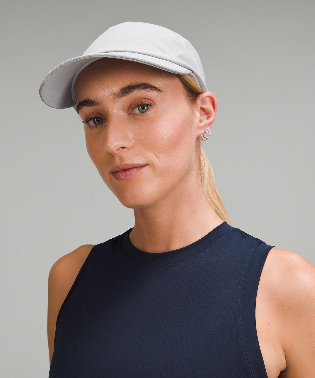 Silver Lululemon Fast and Free Running Women Hats | NZ_LuLu89083