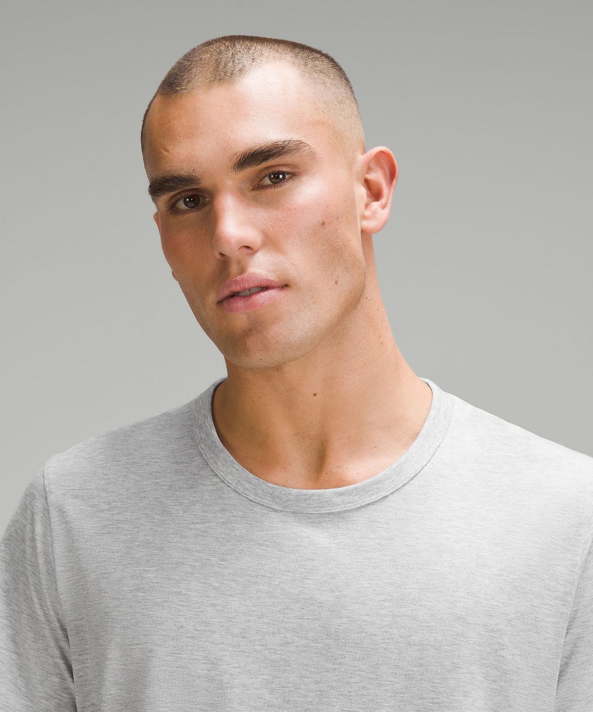 Silver Lululemon Fundamental Men T Shirts | NZ_LuLu23578