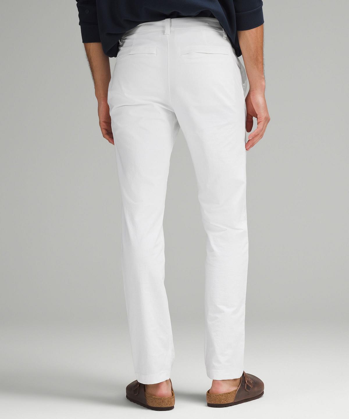 White Lululemon ABC Slim-Fit 30"L Men Trousers | NZ_LuLu24064