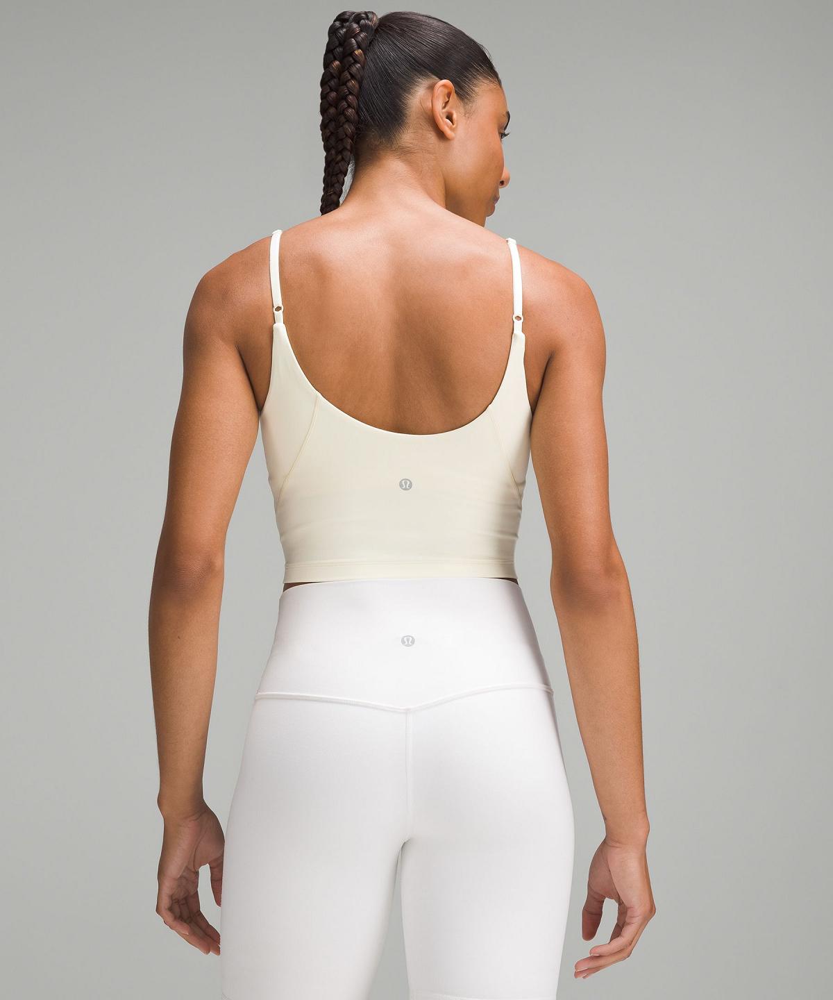 White Lululemon Align™ Cropped Cami Women Shirts | NZ_LuLu75057