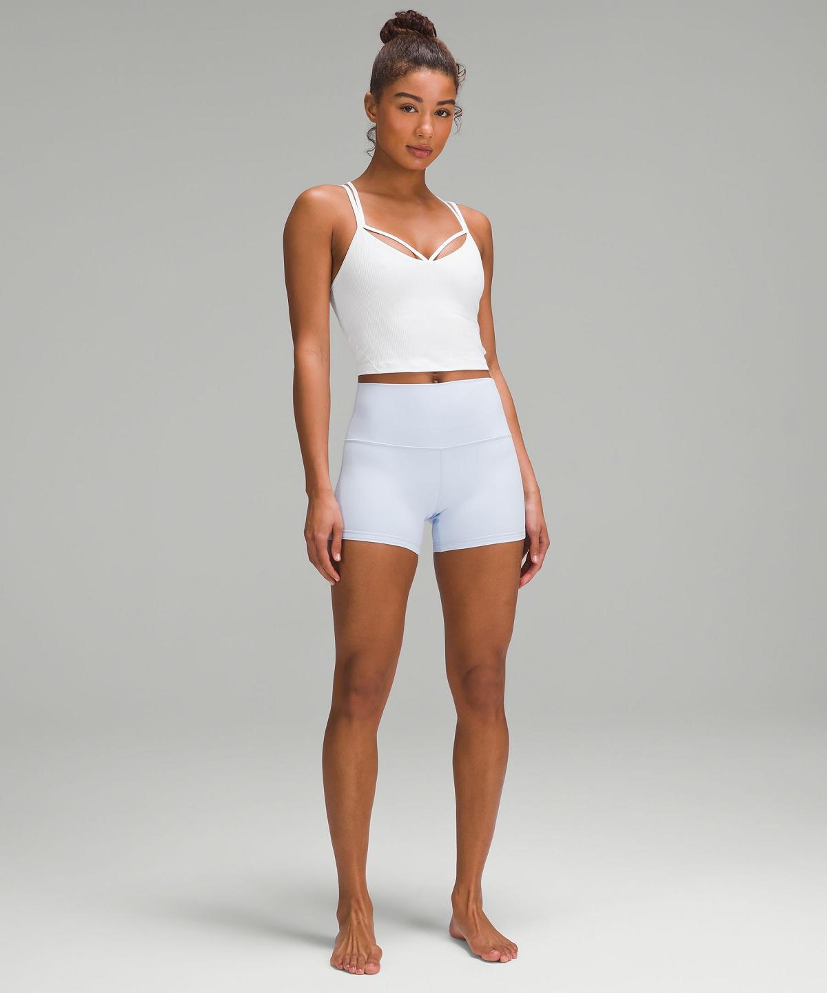 White Lululemon Align™ Strappy Ribbed Women Tank Top | NZ_LuLu94476