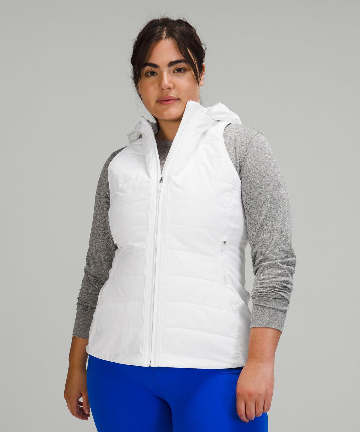 White Lululemon Another Mile Vest Women Coats & Jackets | NZ_LuLu37159