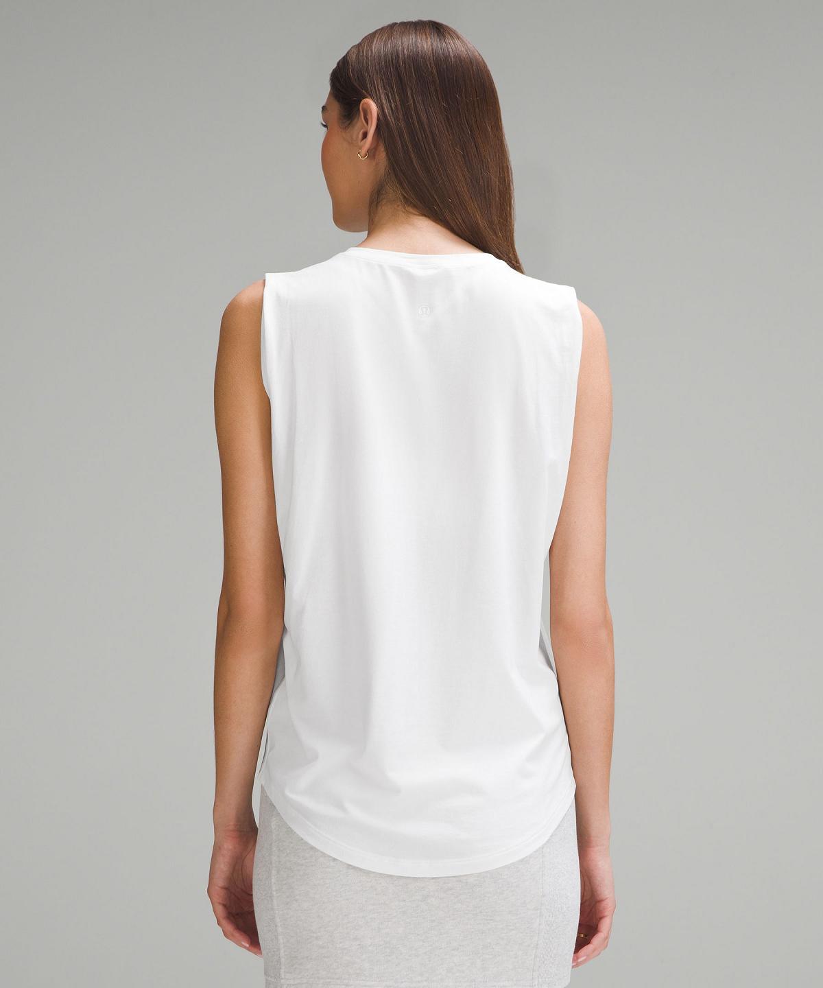 White Lululemon Brunswick Muscle Women Shirts | NZ_LuLu72206