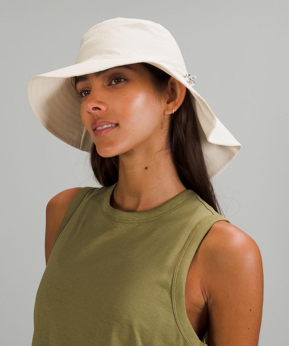 White Lululemon Cinchable Wide Brim Women Hats | NZ_LuLu28326