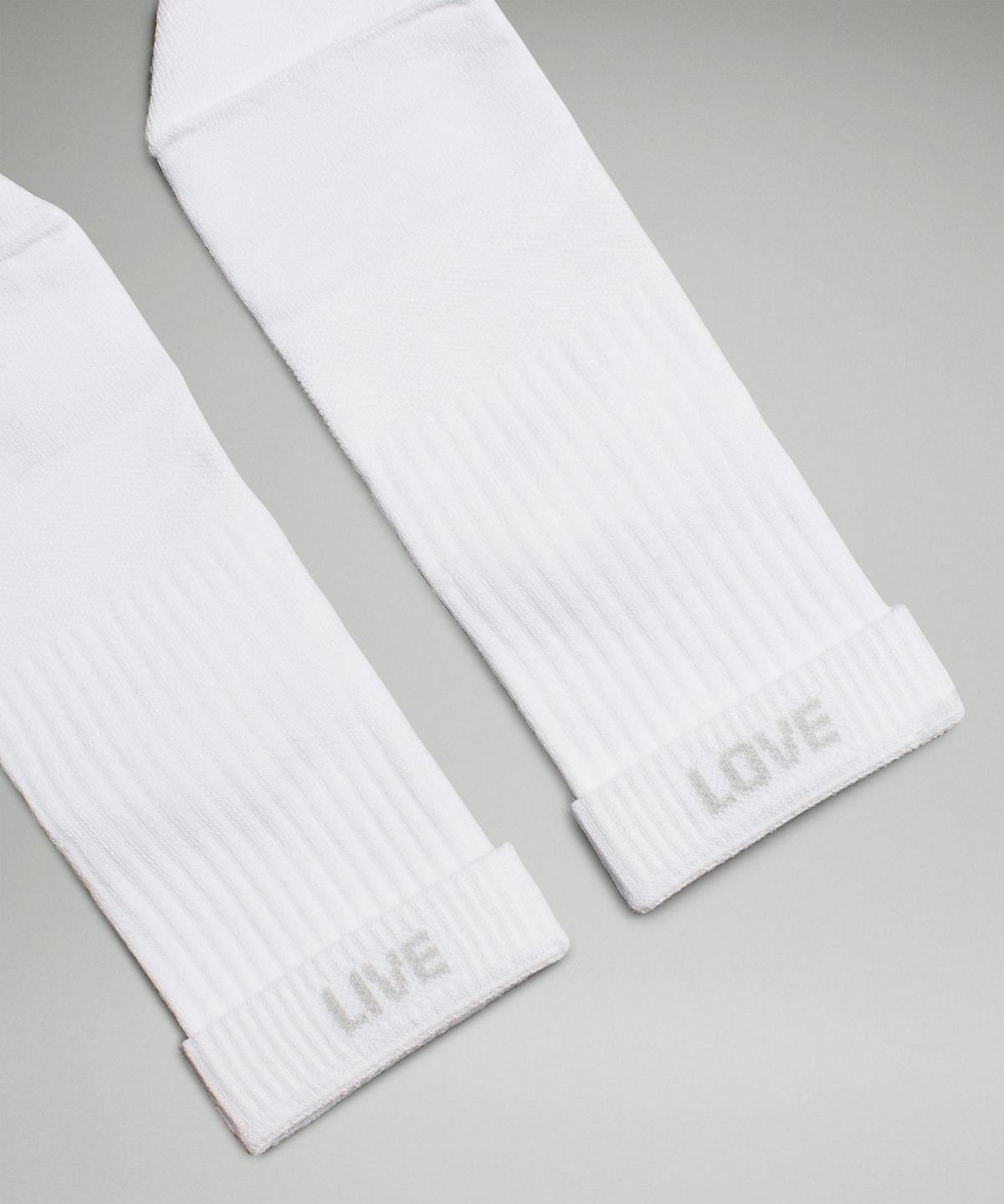 White Lululemon Daily Stride Quarter Women Socks | NZ_LuLu78619