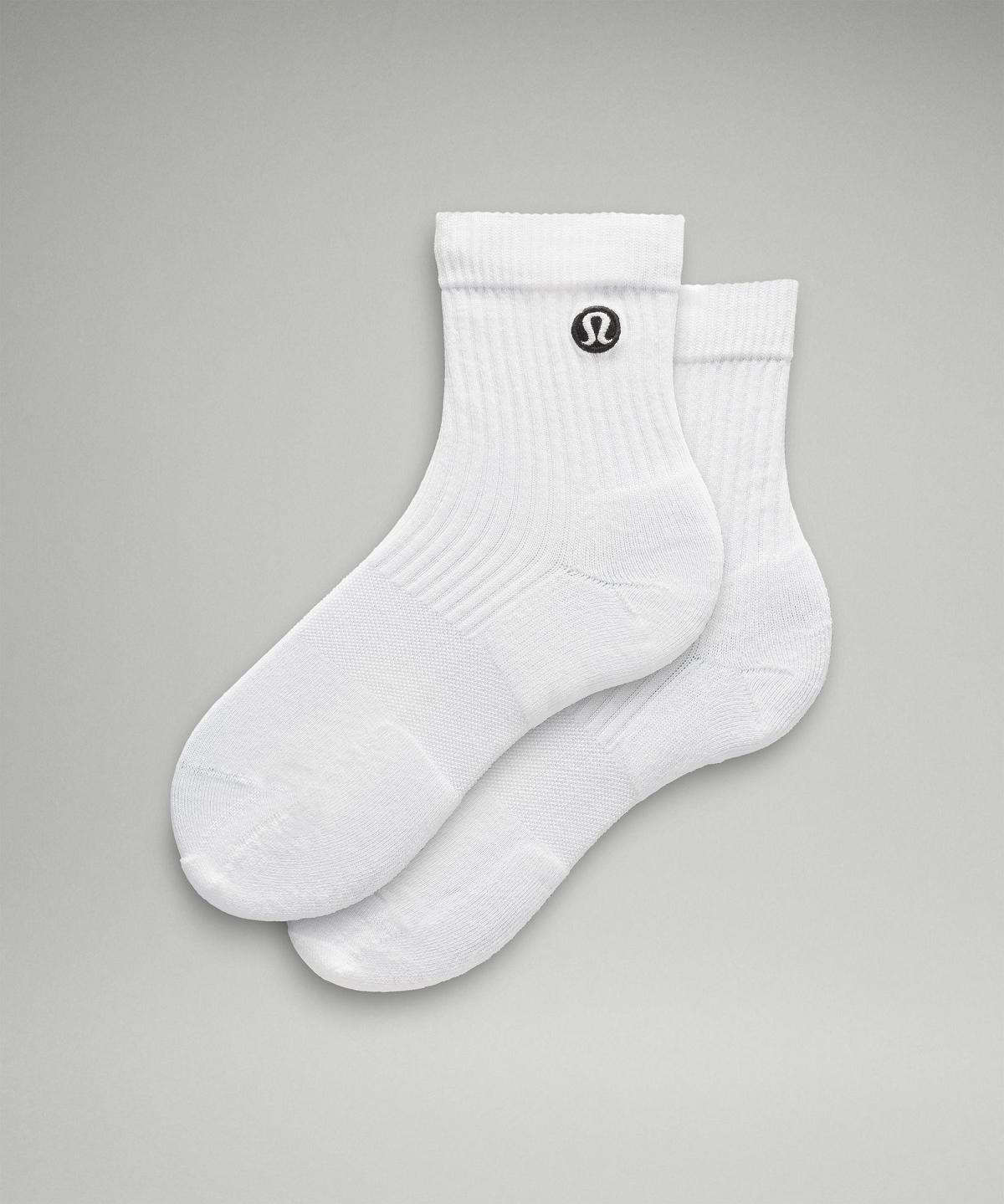 White Lululemon Daily Stride Quarter Women Socks | NZ_LuLu78619