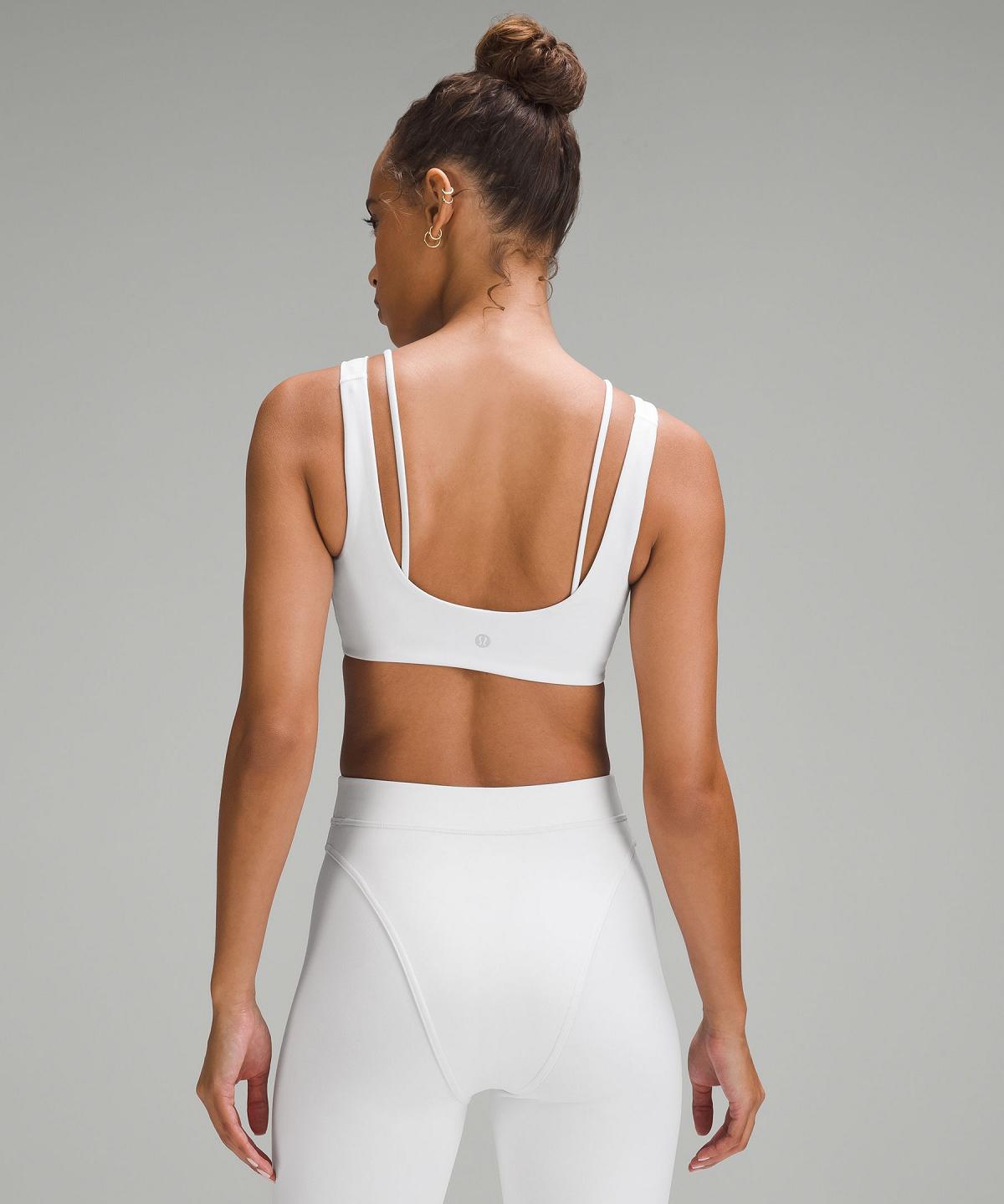 White Lululemon Everlux Front Cut-Out Train Women Sports Bra | NZ_LuLu34577