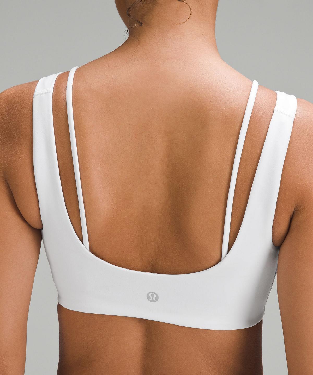 White Lululemon Everlux Front Cut-Out Train Women Sports Bra | NZ_LuLu34577