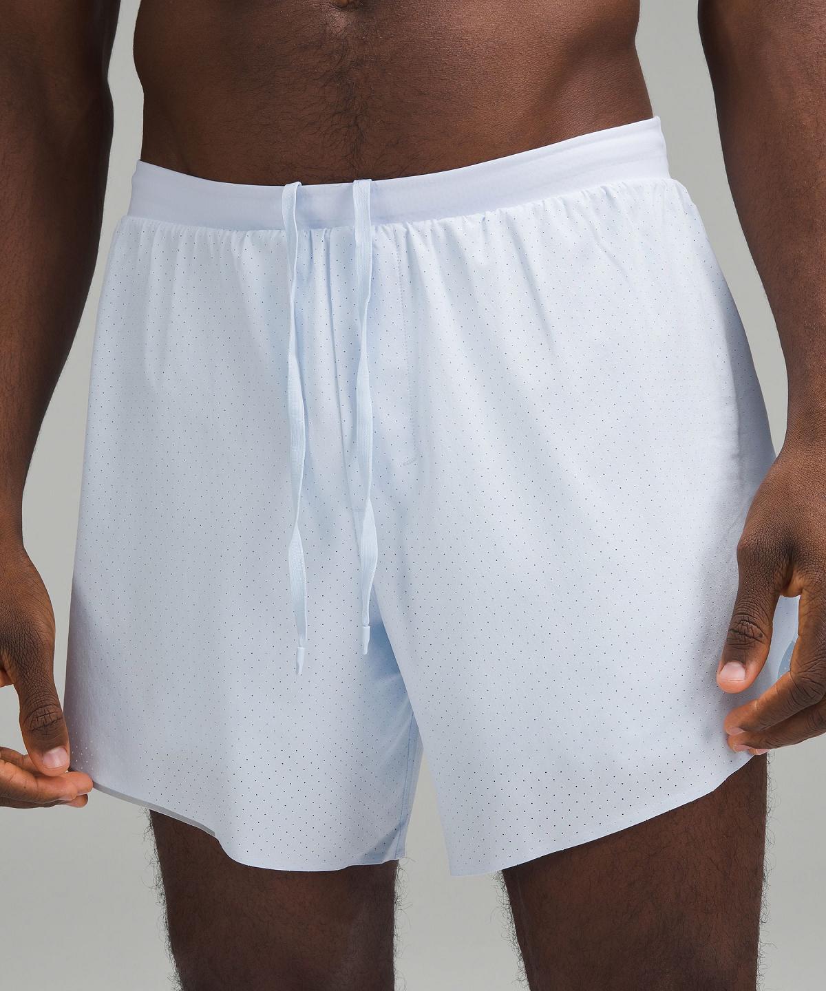 White Lululemon Fast and Free Lined 6" Men Shorts | NZ_LuLu67284