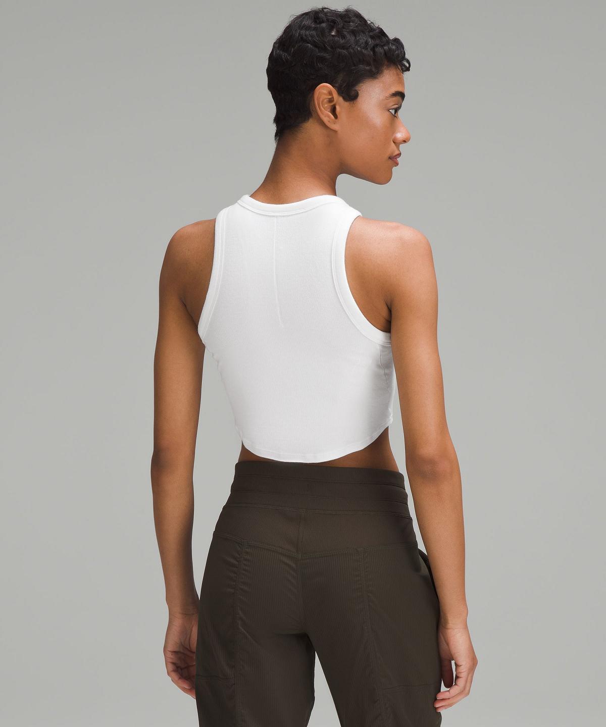 White Lululemon Hold Tight Cropped Women Tank Top | NZ_LuLu78071