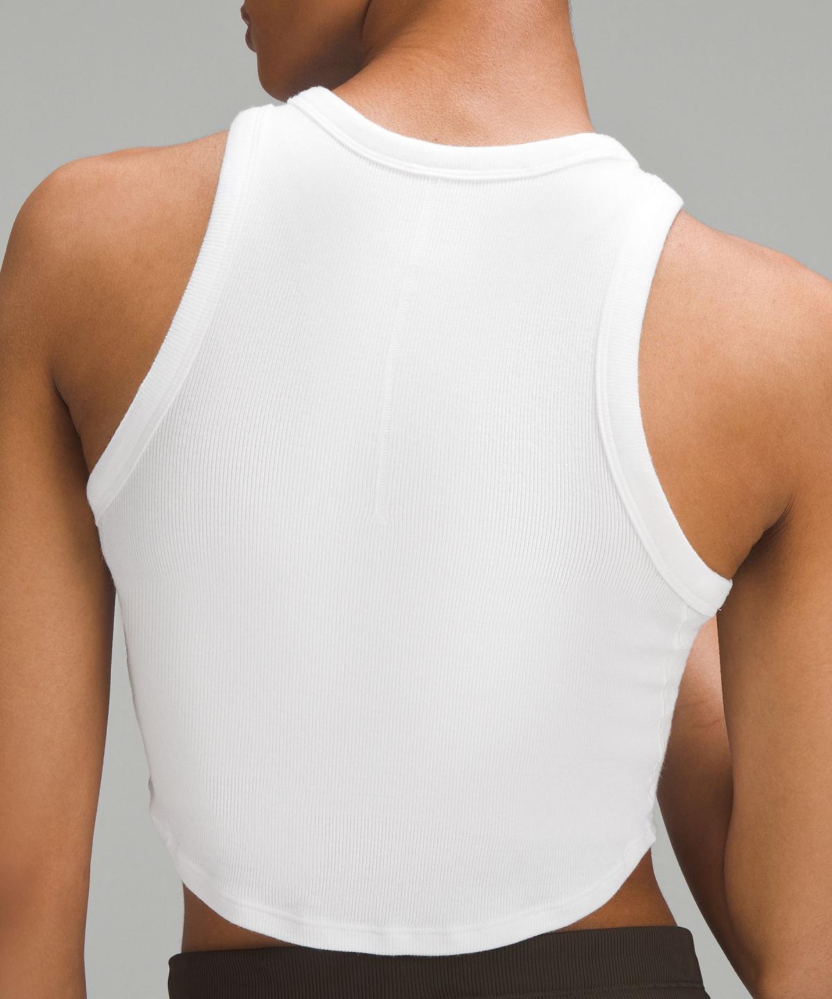 White Lululemon Hold Tight Cropped Women Tank Top | NZ_LuLu78071