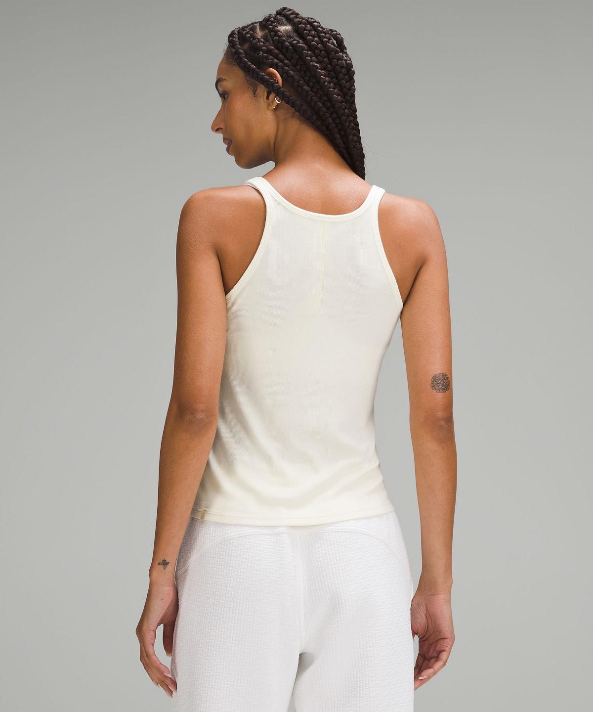 White Lululemon Hold Tight Thin Strap Racerback Women Shirts | NZ_LuLu21672