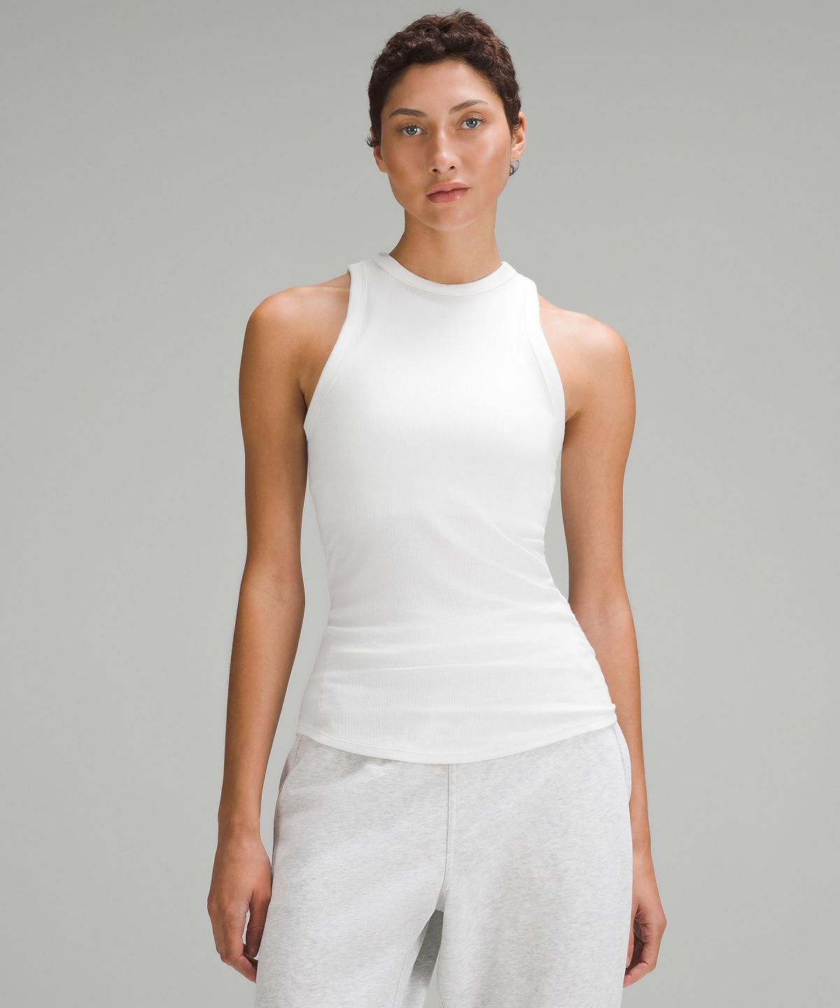 White Lululemon Hold Tight Women Tank Top | NZ_LuLu97859