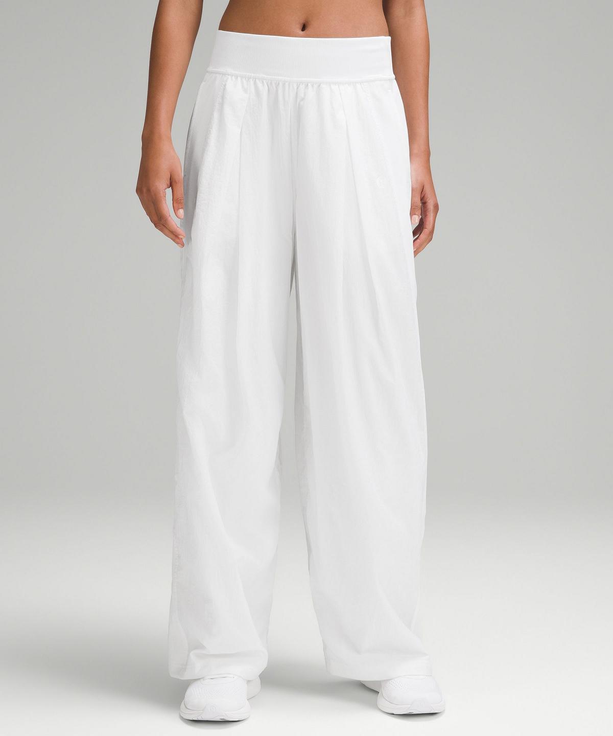 White Lululemon Lightweight Tennis Mid-Rise Track Women Pants | NZ_LuLu60712