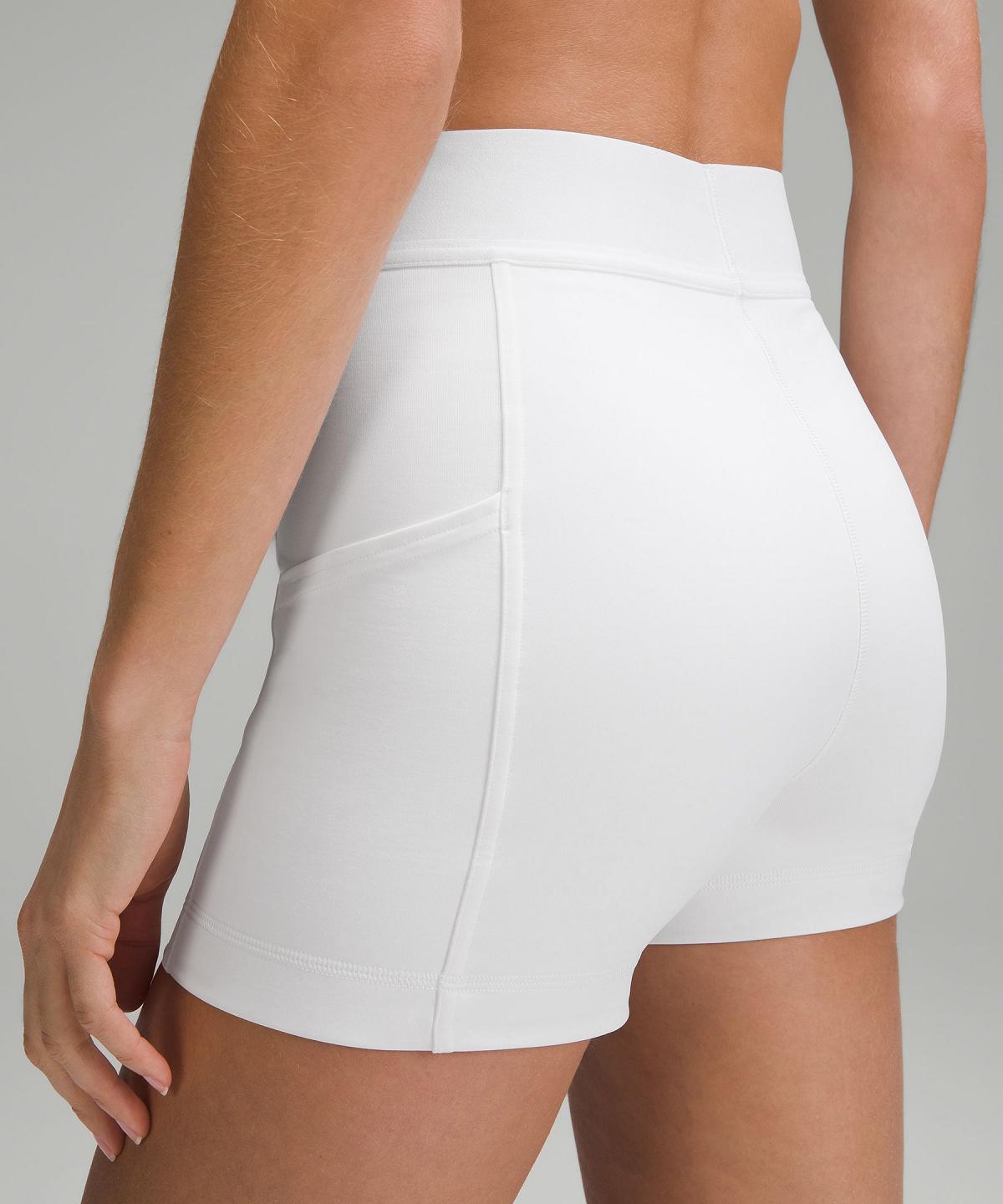 White Lululemon Luxtreme High-Rise Tennis 3.5" Women Shorts | NZ_LuLu67066