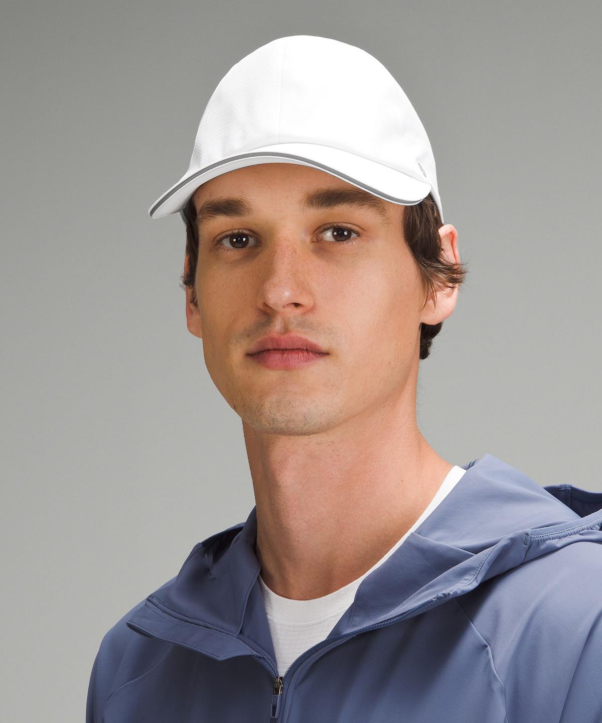 White Lululemon Men's Fast and Free Running Men Hats | NZ_LuLu80737