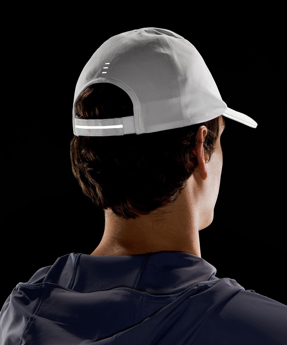 White Lululemon Men's Fast and Free Running Men Hats | NZ_LuLu80737