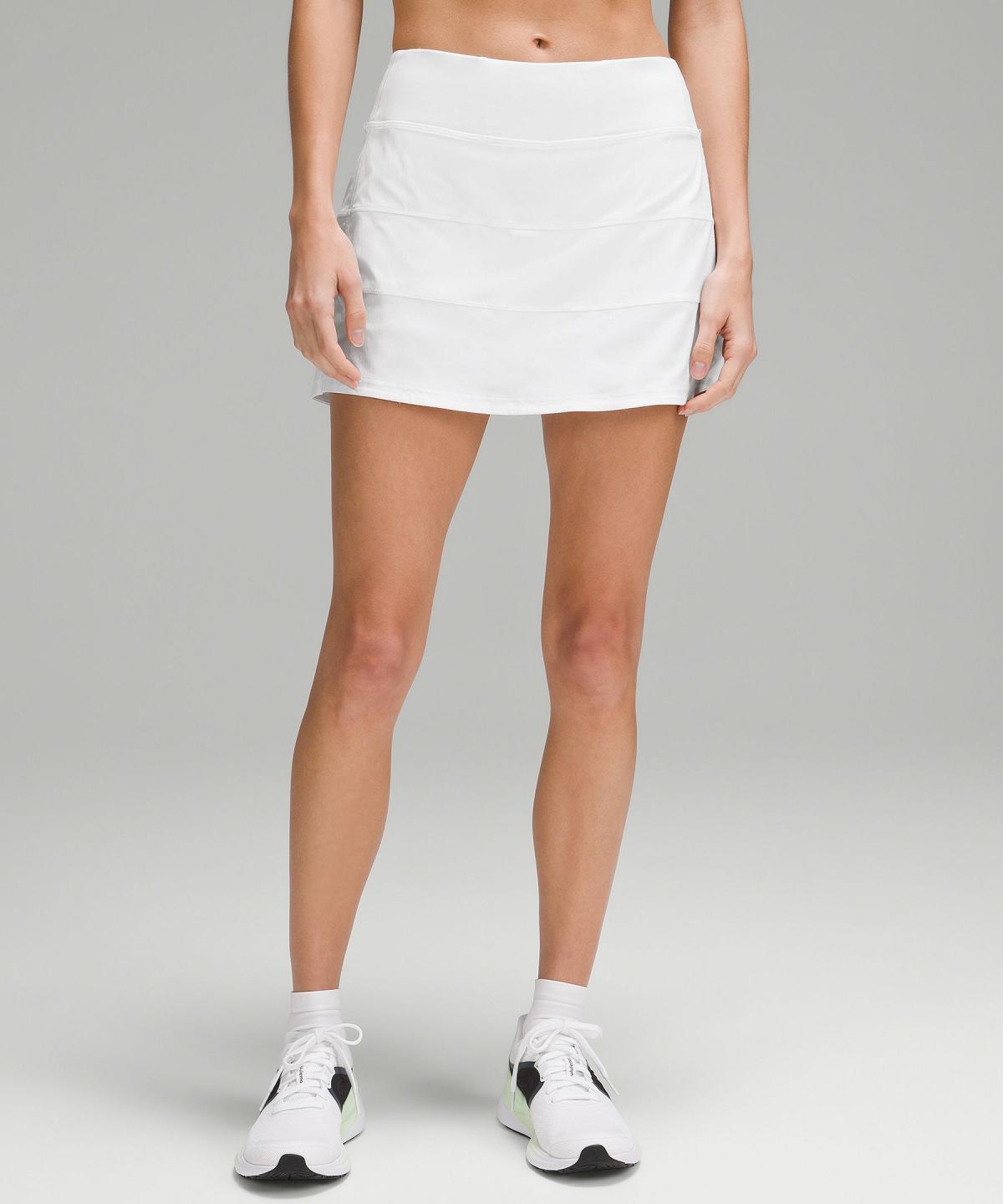 White Lululemon Pace Rival Mid-Rise Women Skirts | NZ_LuLu16621