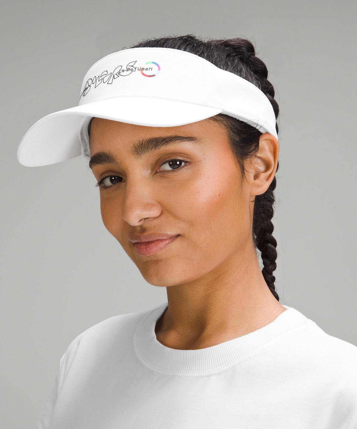 White Lululemon Removable Sweatband All-Sport Visor Women Hats | NZ_LuLu16489